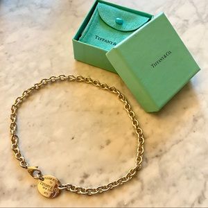 Tiffany & Co Return to Tiffany Oval Tag Necklace Sterling Silver